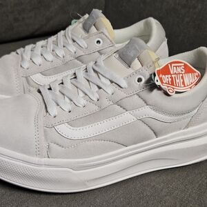 Vans Old Skool Over – Light Grey/White – Men’s 10.5 / Women’s 12 Brand New